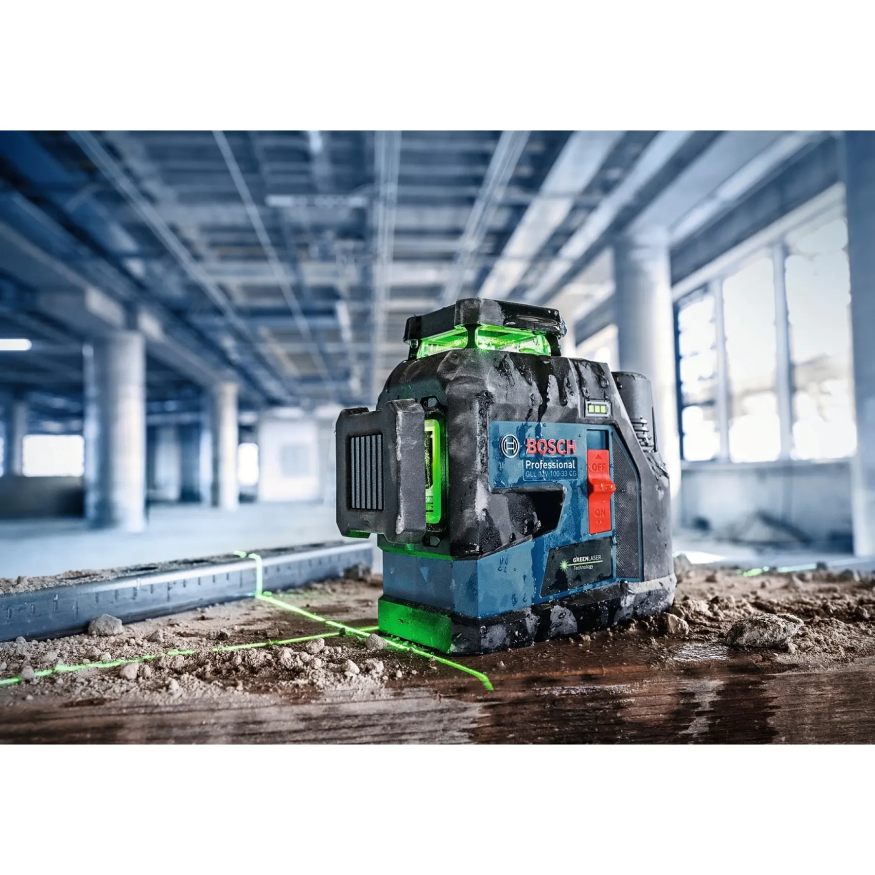 Måleværktøj ^ Bosch PRO LINJELASER 30 M/ MED MODTAGER 100 M