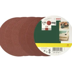 Tilbehør Elværktøj ^ Bosch PROMOLINE EXC SLIBERONDEL Ø125 MM K120 25 STK