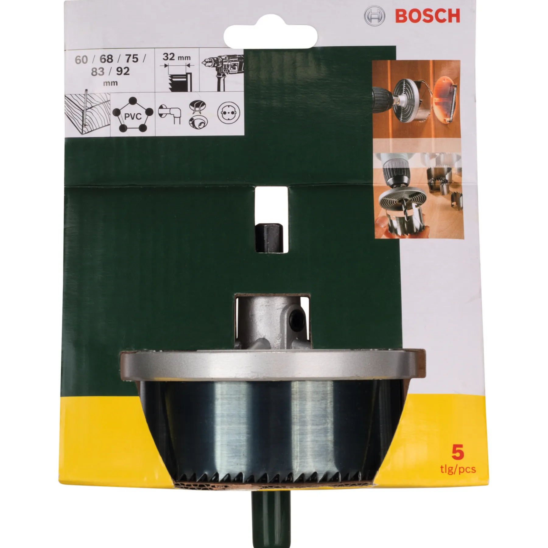 PROMOLINE SAVKRANSSÆT Ø60-92 MM 5,0 STK>Bosch Hot