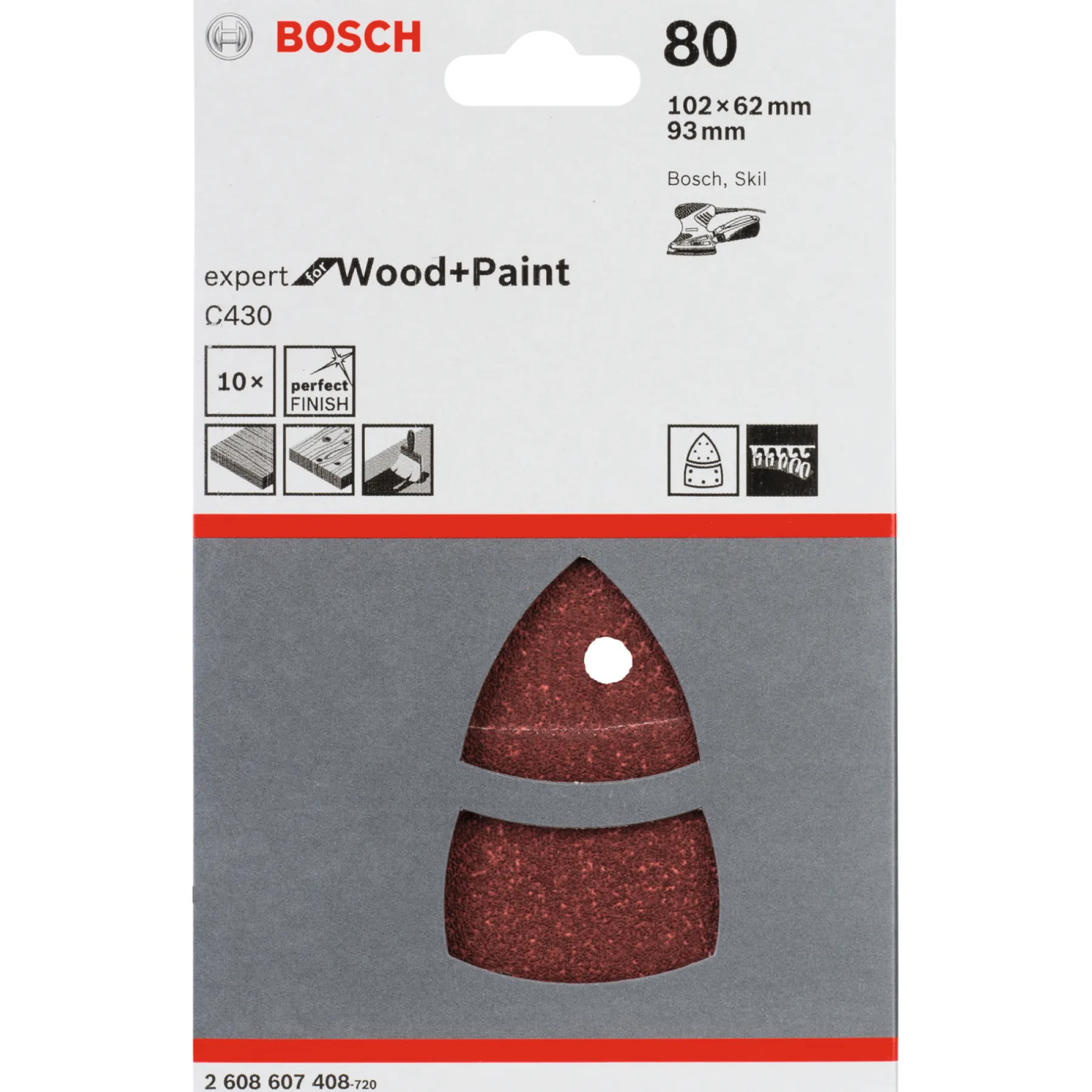 REDWOOD SLIBEARK 80 10 STK>Bosch Best