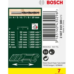 Tilbehør Elværktøj ^ Bosch 2607019580 TRÆBORSÆT 7 DELE