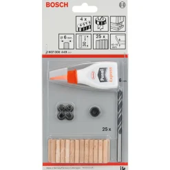 Dybler & Plugs ^ Bosch TRÆBORSÆT 6X30 MM 32 DELE