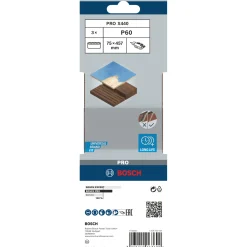 Tilbehør Elværktøj ^ Bosch X440 75X457MM SLIBEBÅND 60 3 STK