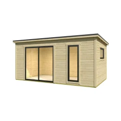 Bjælkehytter ^ BYGNORDIC ASBJØRN ANNEKS 14,25 M2