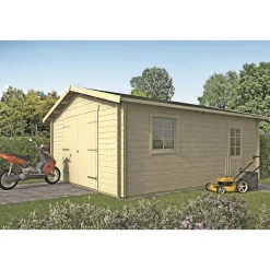 Carporte ^ BYGNORDIC GISLAUG INKL. TAGSHINGELS HYTTE 24,7 M2