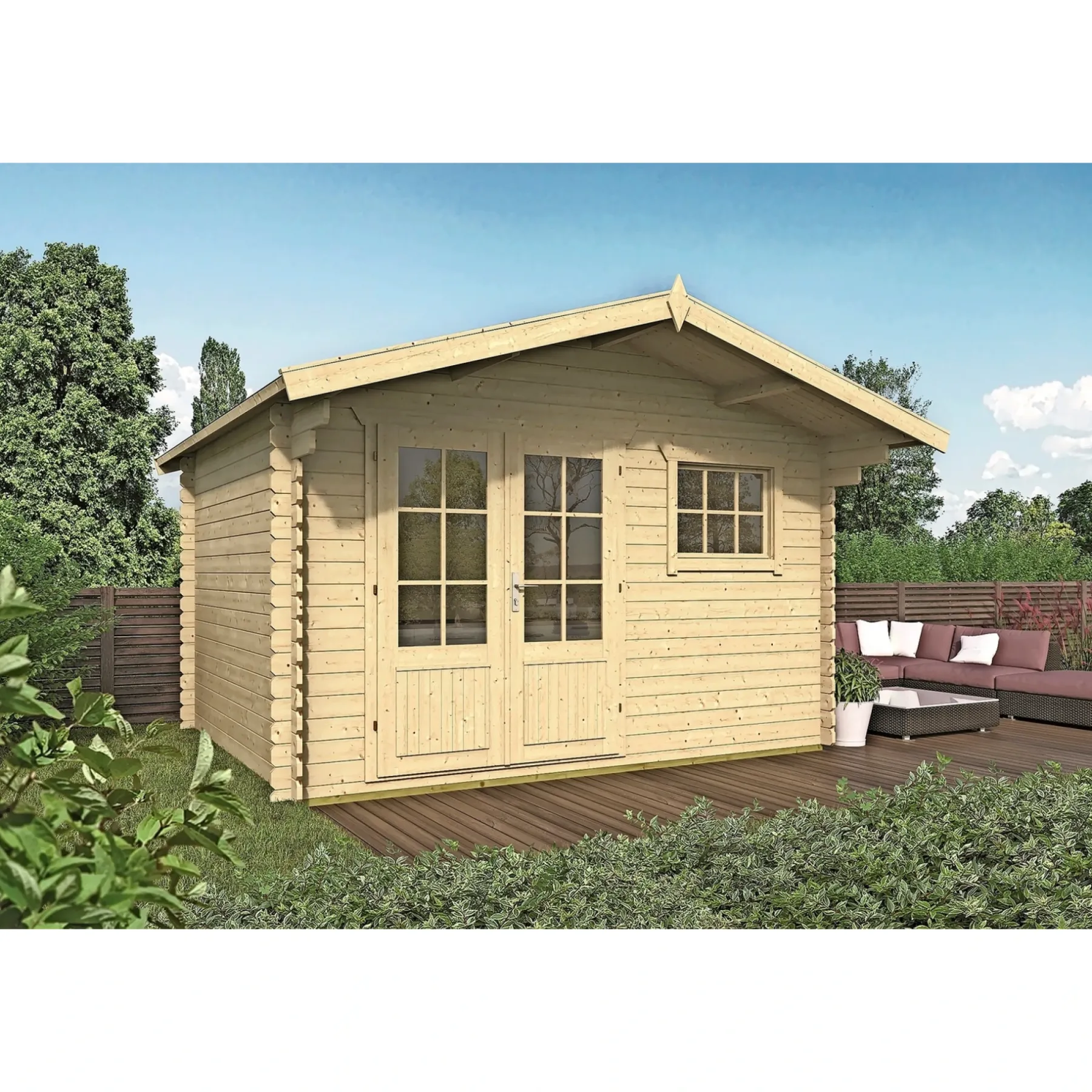 INGHILD INKL. TAGSHINGELS OG GULV HYTTE 10,2 M²>BYGNORDIC Online
