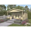 Bjælkehytter ^ BYGNORDIC TOKA STANDARD HYTTE 15,5 + 8,6 M2
