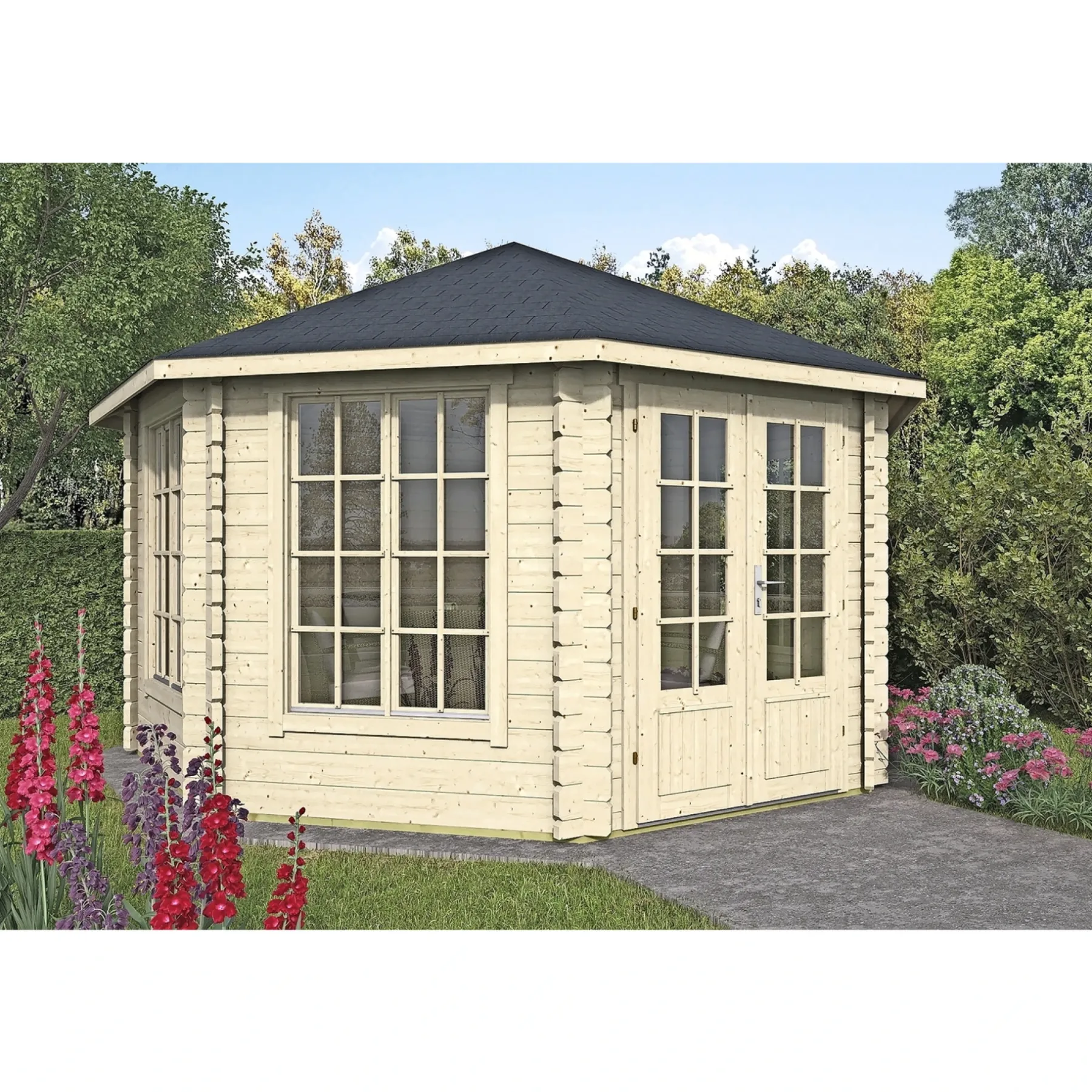 VIGDIS INKL. TAGSHINGELS OG GULV HYTTE 13,4 M2>BYGNORDIC New
