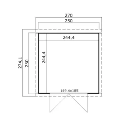 Redskabsskure ^ BYGNORDIC YRSA SKUR 5,97 M2