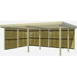 Carporte ^ BYG-SELV LYNGE 2.0 INKL. BEKLÆDNING CARPORT 29 M2