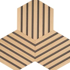 Akustikpanel ^ By Venø BY VENØ HEXAGON DEKORATIONSPANEL UBEHANDLET EG 10 X 267 X 308 MM