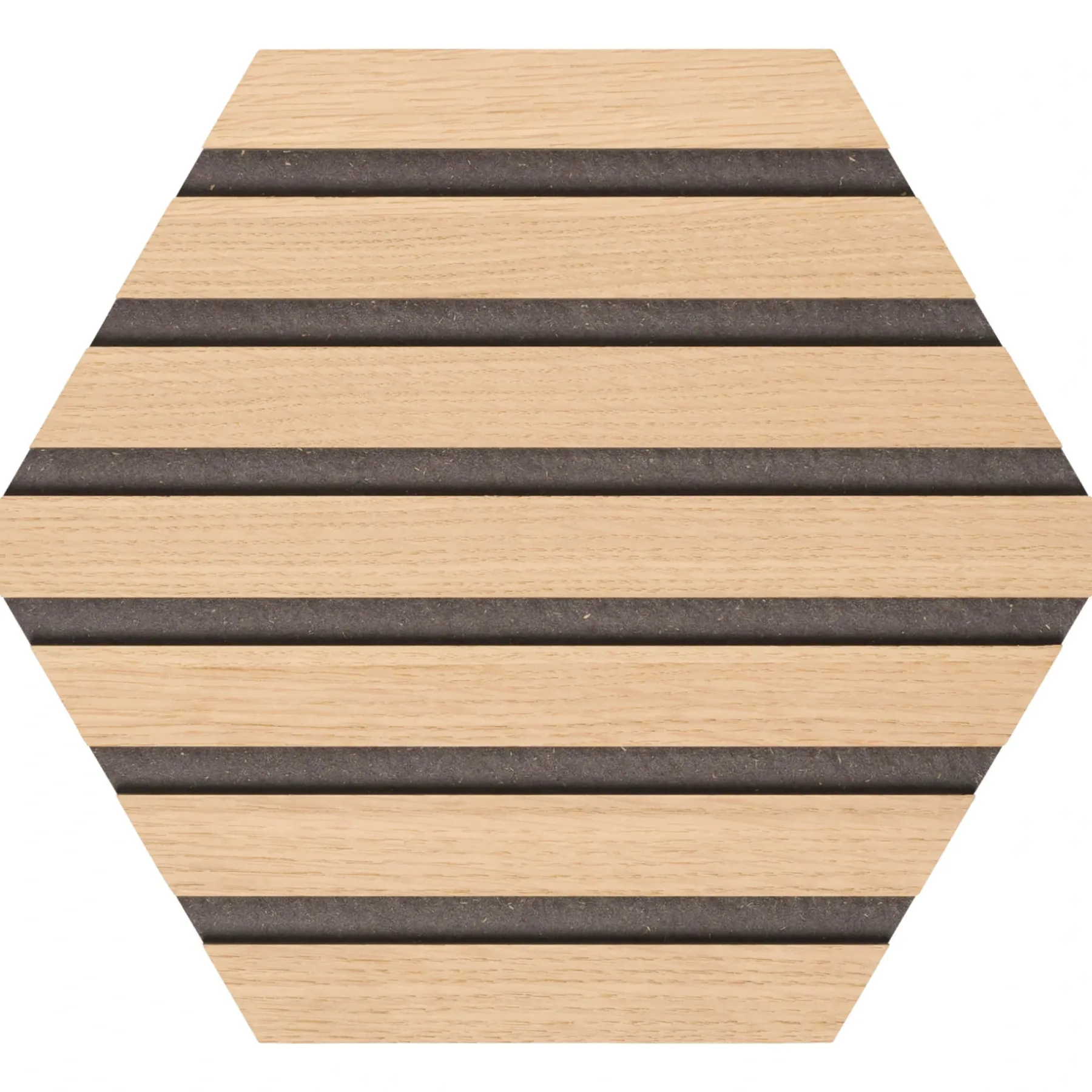 Akustikpanel ^ By Venø BY VENØ HEXAGON DEKORATIONSPANEL UBEHANDLET EG 10 X 267 X 308 MM