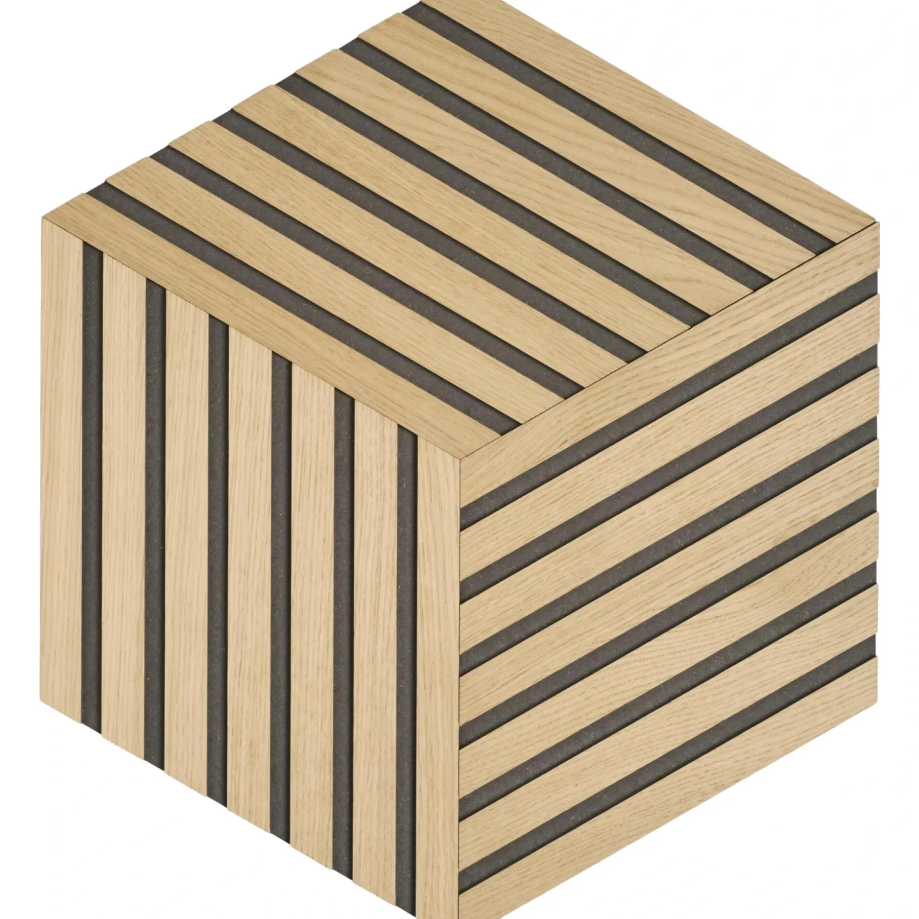 Akustikpanel ^ By Venø BY VENØ RHOMBE DEKORATIONSPANEL UBEHANDLET EG 10 X 267 X 460 MM