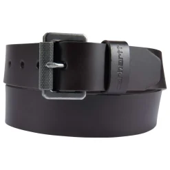 BRIDLE LEATHER ROLLER BUCKLE BELT BÆLTE DARK BROWN 38>Carhartt Online