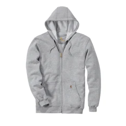 LOOSE FIT MIDWEIGHT FULL-ZIP SWEATSHIRT HÆTTETRØJE L LYS GRÅ>Carhartt New