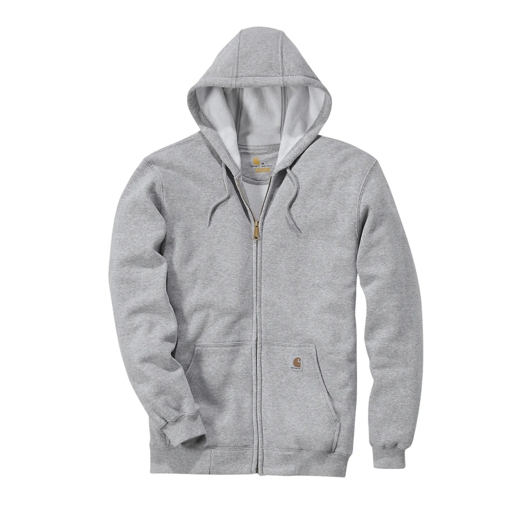 LOOSE FIT MIDWEIGHT FULL-ZIP SWEATSHIRT HÆTTETRØJE L LYS GRÅ>Carhartt New