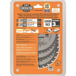 Tilbehør Elværktøj ^ CMT Z24-40-40 W C RUNDSAVKLINGESÆT 160X20 MM