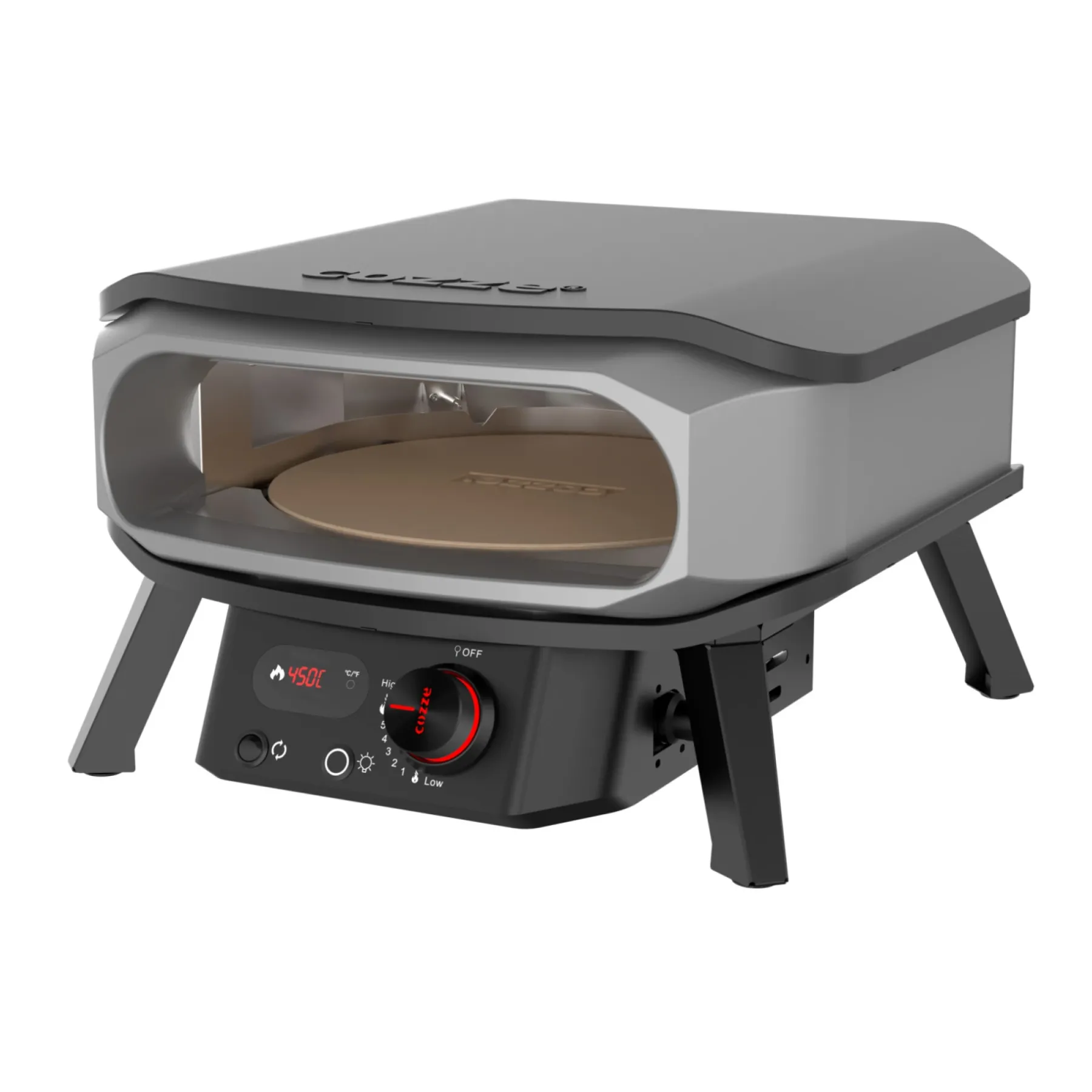 Pizza ^ COZZE 13" PREMIUM ROTATE GAS PIZZAOVN