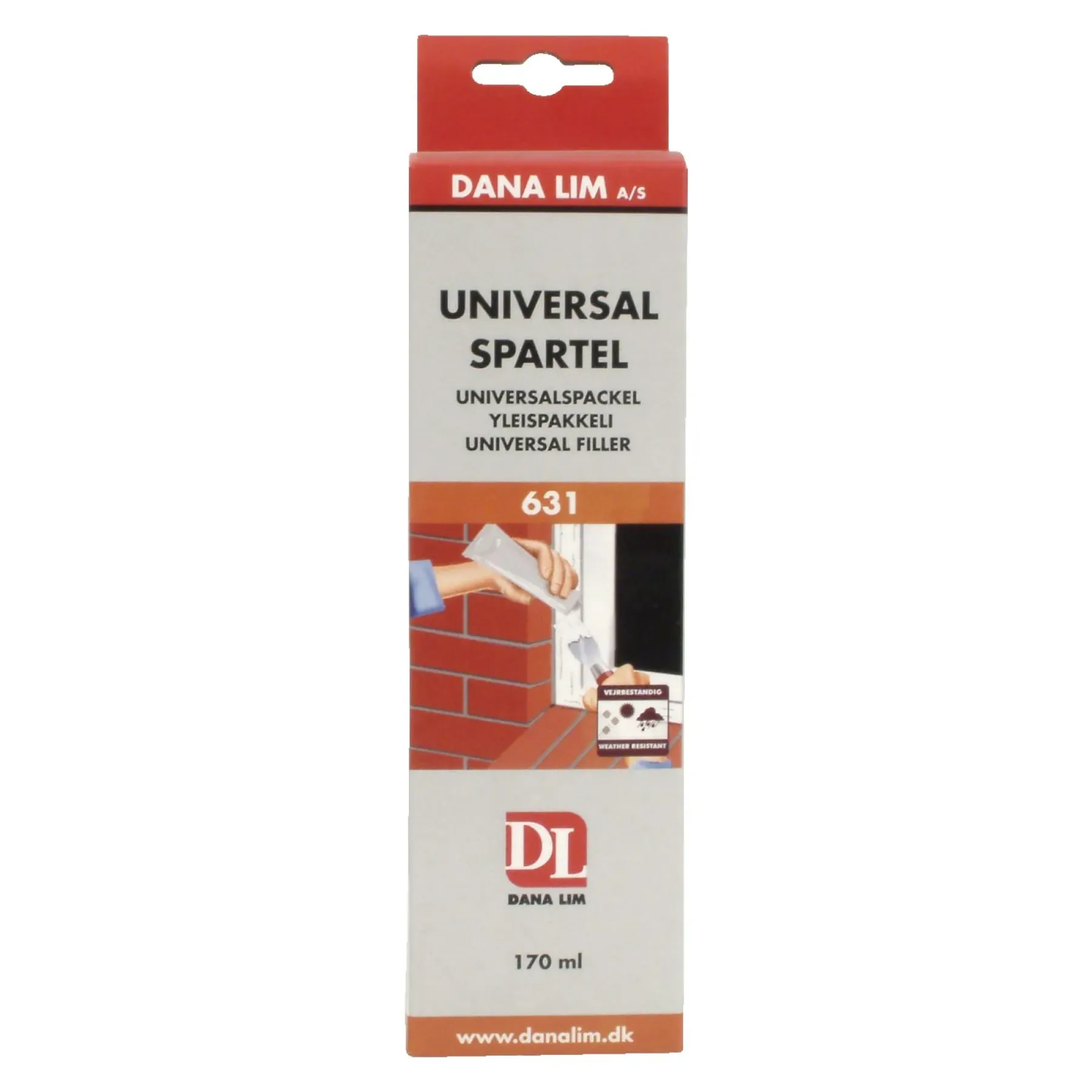 Spartelmasser ^ Dana Lim UNIVERSAL 631 SPARTELMASSE 170 ML HVID