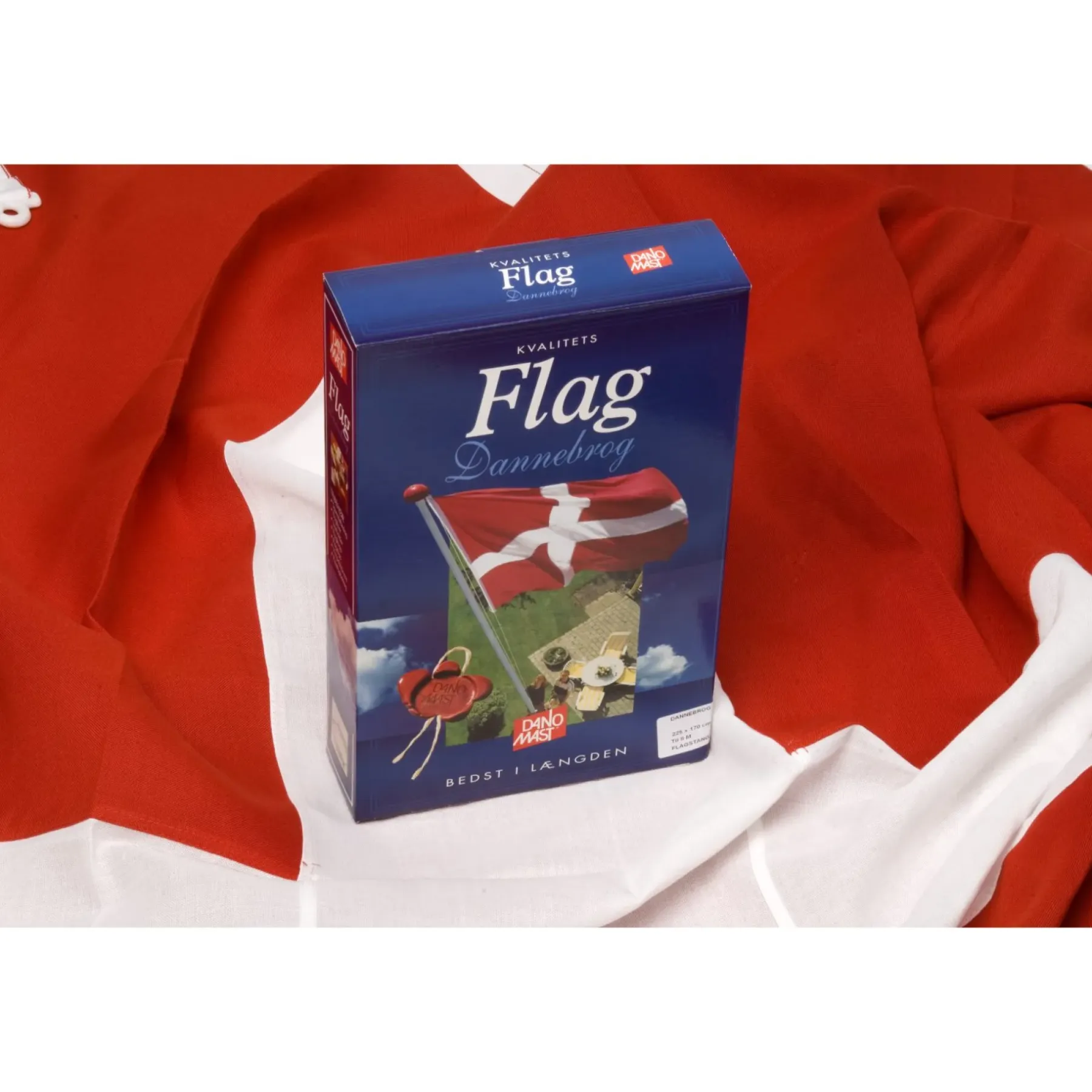 Flag & Flagstænger ^ Dano mast T/8 M DANNEBROGSFLAG 225 X 170 CM