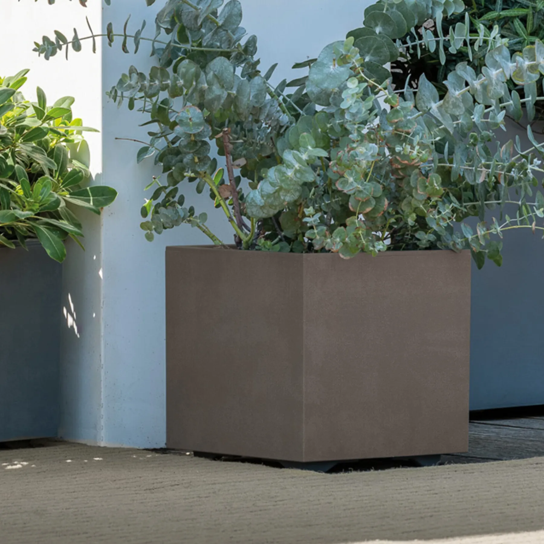 MILLENIUM 208-623 PLANTEKASSE PLASTIK SANDSTEN 49X49X49 CM>Deroma