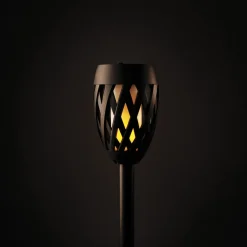 GLOWFIRE SOLCELLE FAKKEL SORT 58 CM>Det Gamle Apotek Outlet