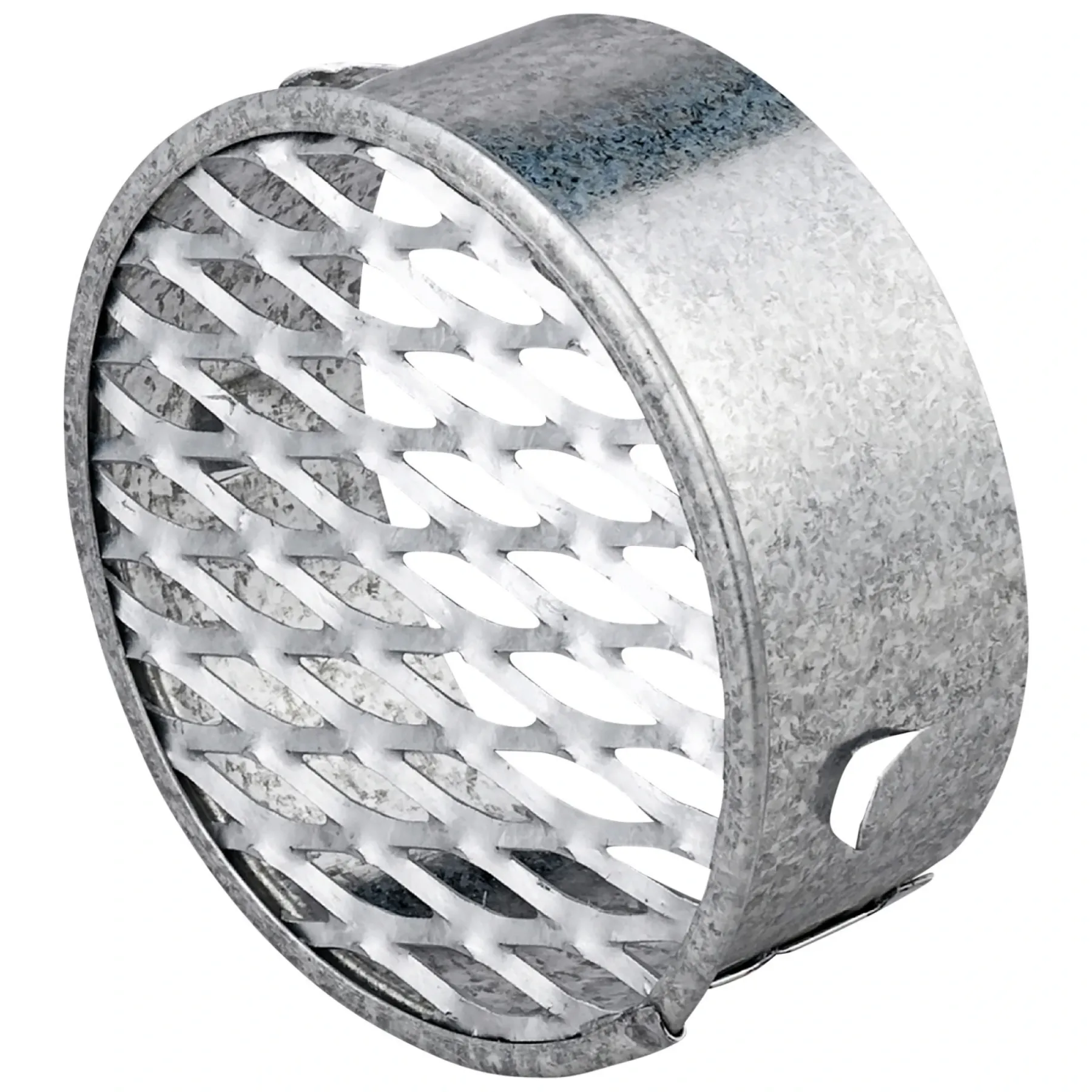 Ventilationsriste ^ Duka 100.5, Ø117MM STRÆKMETALNET ALUMINIUM