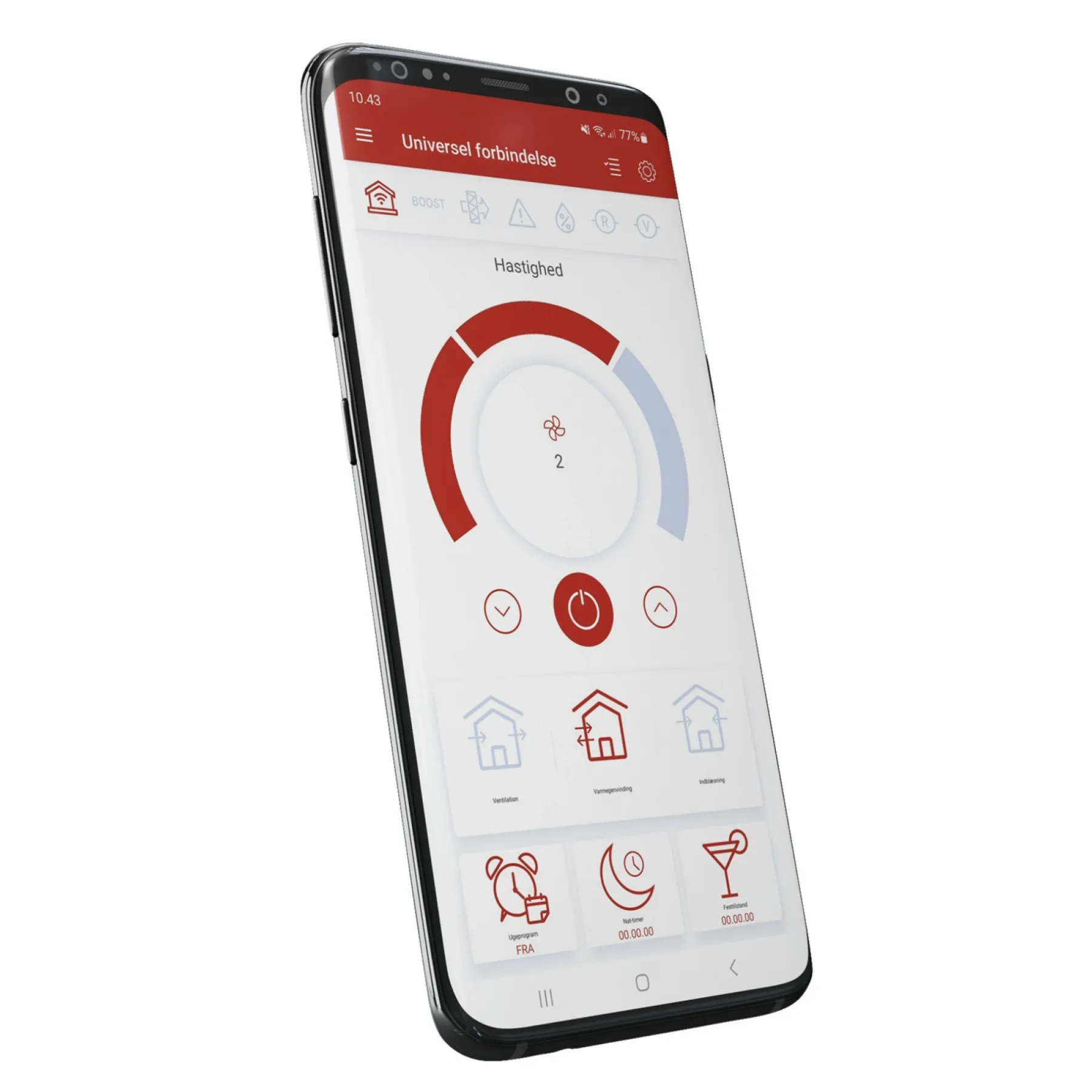 Varmegenvinding ^ Duka ONE PRO 50 S WIFI, SORT VARMEGENVINDING 160 MM