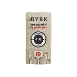 Jord ^ DYRK ØKOLOGISK OG SPAGNUMFRI KRUKKE- OG POTTEMULD 40 L