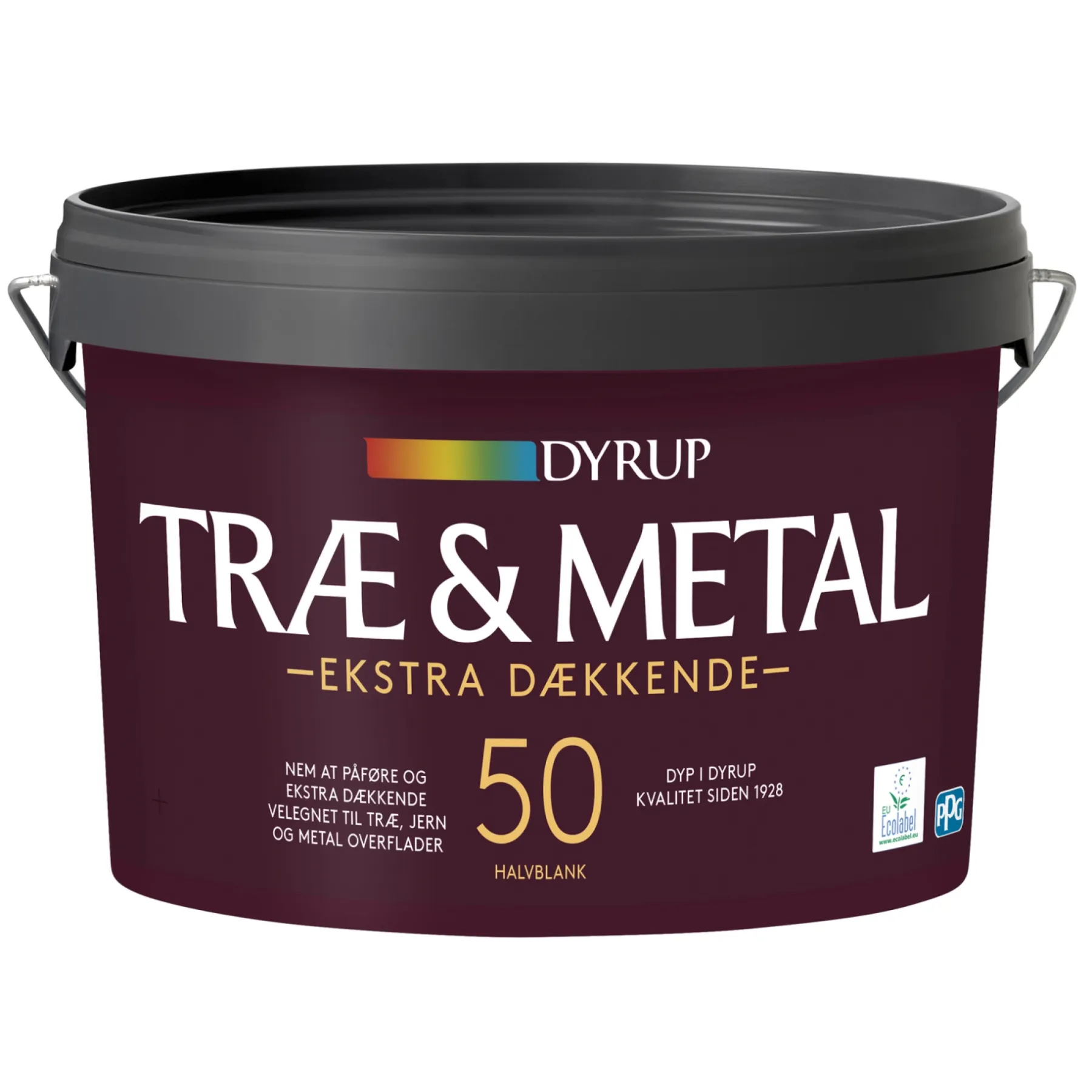 Træ- & Metalmaling ^ Dyrup 50 EKSTRA DÆKKENDE TRÆ- OG METALMALING 750 ML BASE 30