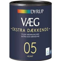 Vægmaling ^ Dyrup 05 EKSTRA DÆKKENDE VÆGMALING 0,75 L BASE 10