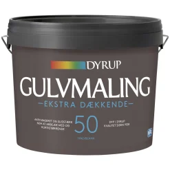 Gulvmaling ^ Dyrup EKSTRA DÆKKENDE GULVMALING 4,5 L HVID
