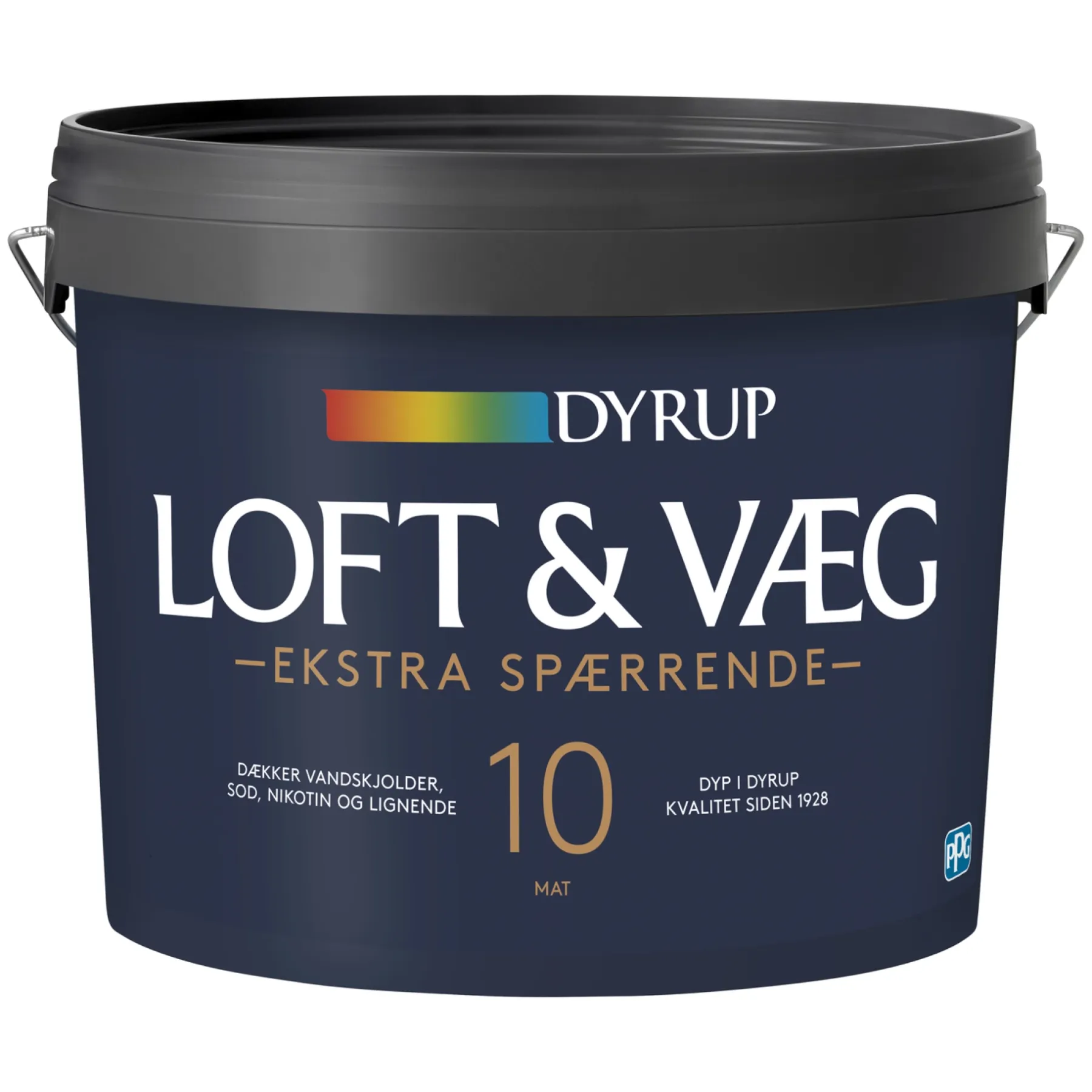 10 EKSTRA SPÆRRENDE VÆG- OG LOFTMALING 4,5 L HVID>Dyrup Best