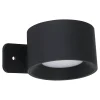 Spotlights ^ Eglo MURAGLIE RUND GENOPLADELIG VÆGLAMPE SORT