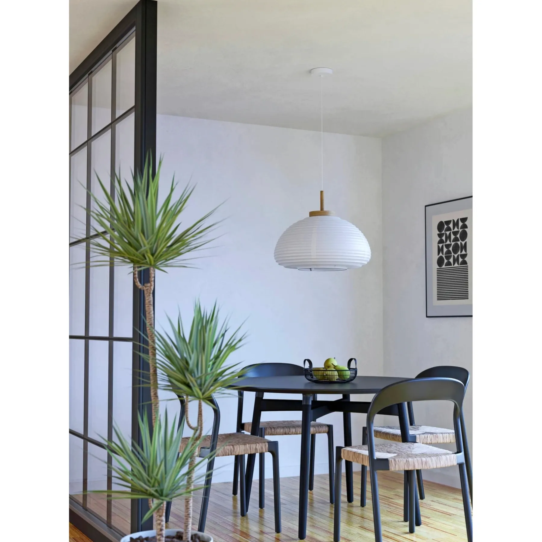 Pendel Lampe ^ Eglo SUMMERHILL PENDEL HVID 40 CM