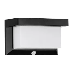 Væglamper Ude ^ Eglo UTRERA SOLCELLE VÆGLAMPE SORT/HVID 32X0,12W