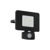 FAEDO 3 UDENDØRS VÆGLAMPE SORT/KLAR 20W>Eglo Discount
