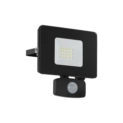 FAEDO 3 UDENDØRS VÆGLAMPE SORT/KLAR 20W>Eglo Discount