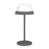 MEGGIANO GENOPLADELIG BORDLAMPE GRÅ/HVID>Eglo Best