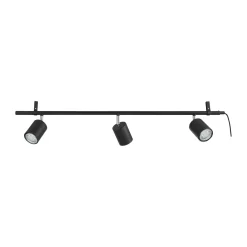 PORTELLA SKINNESPOT SORT/BØRSTET STÅL GU10 3X3W>Eglo Discount