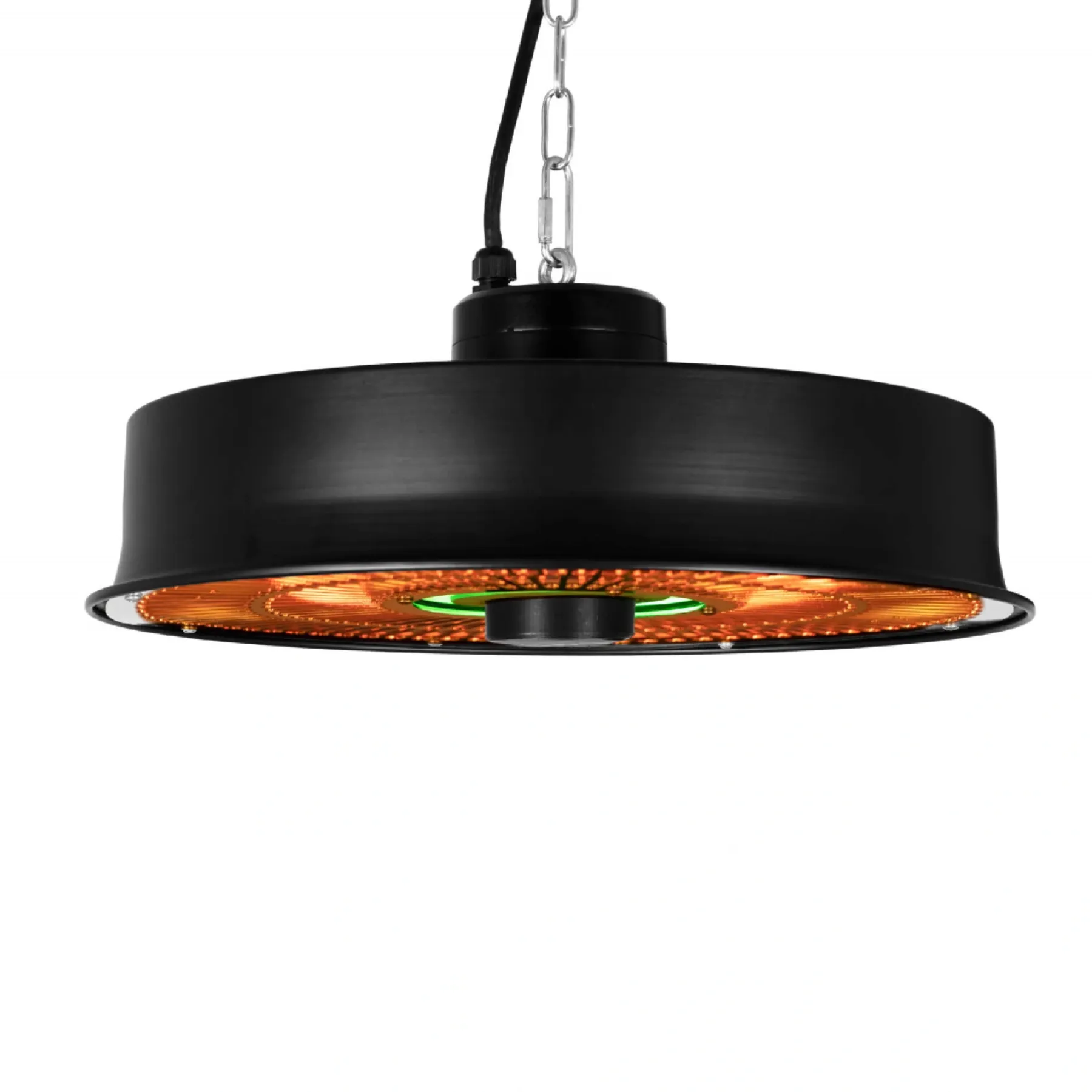 Terrassevarmere ^ Eurom 4 FARVER LED LYS TERRASSEVARMER SORT 1500 W