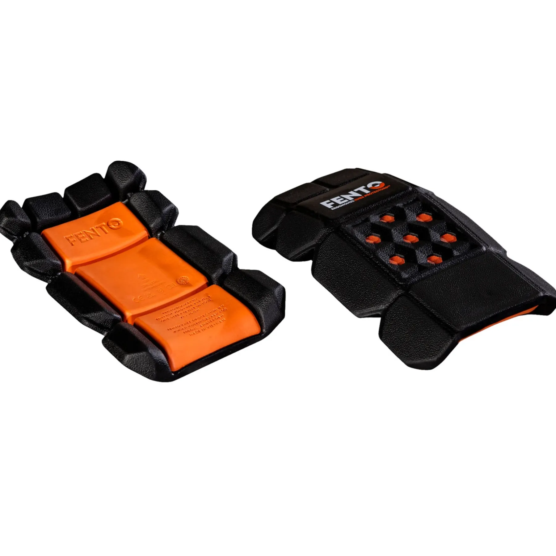 Arbejdstøj Tilbehør ^ Fento M2 POCKET KNÆBESKYTTER SORT/ORANGE ONE SIZE