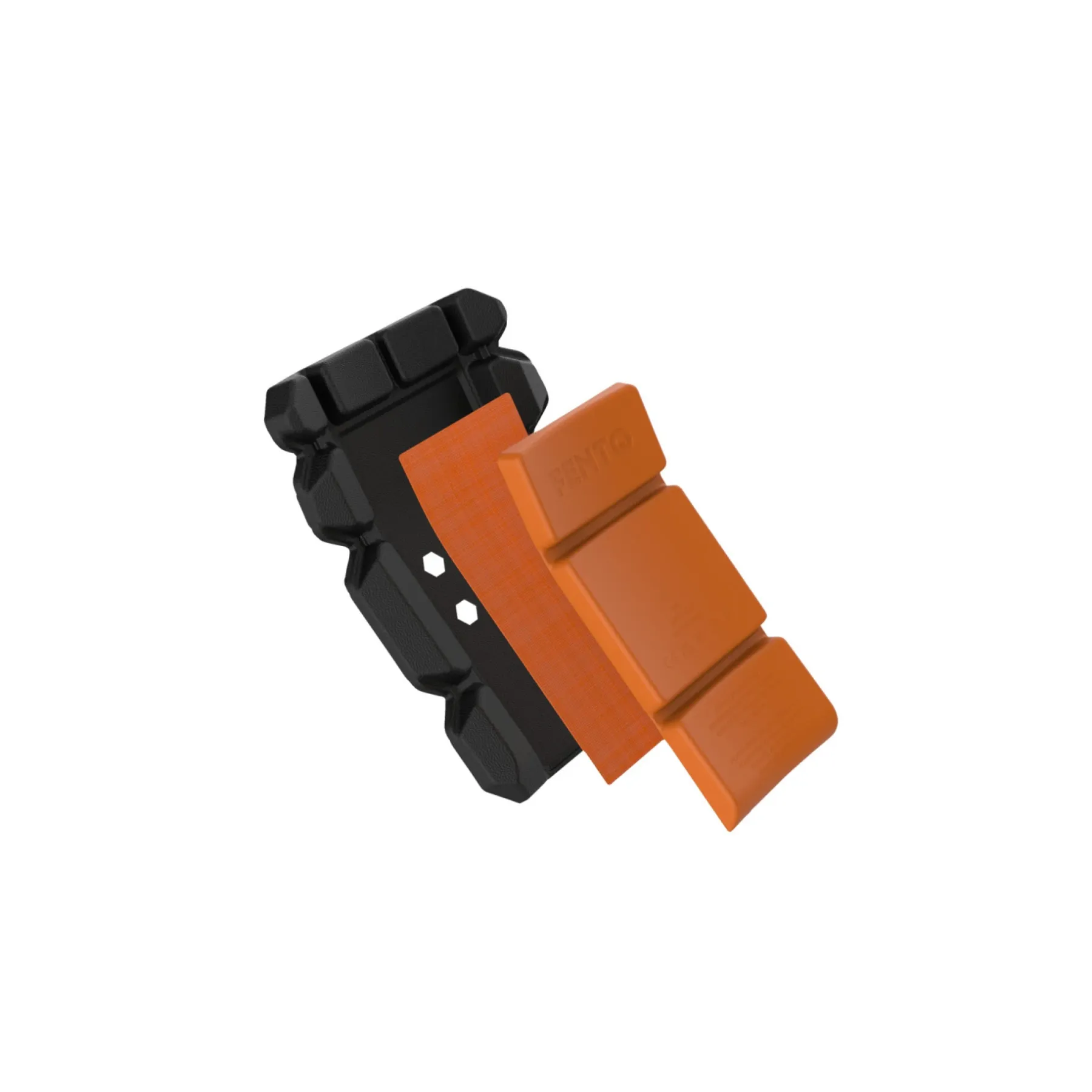 Arbejdstøj Tilbehør ^ Fento M2 POCKET KNÆBESKYTTER SORT/ORANGE ONE SIZE