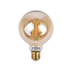 Smart Belysning ^ FESH SMART AMBER Ø125 LED PÆRE E27 DEKO 5,5W
