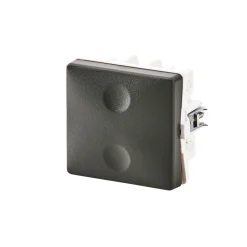 Stikkontakter & Afbrydere ^ FESH SWITCH CURVELINE KRYDSNING - 1,0 MODUL AFBRYDER KOKSGRÅ