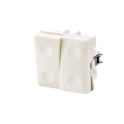 SWITCH CURVELINE KRONE - 1,0 MODUL AFBRYDER HVID>FESH