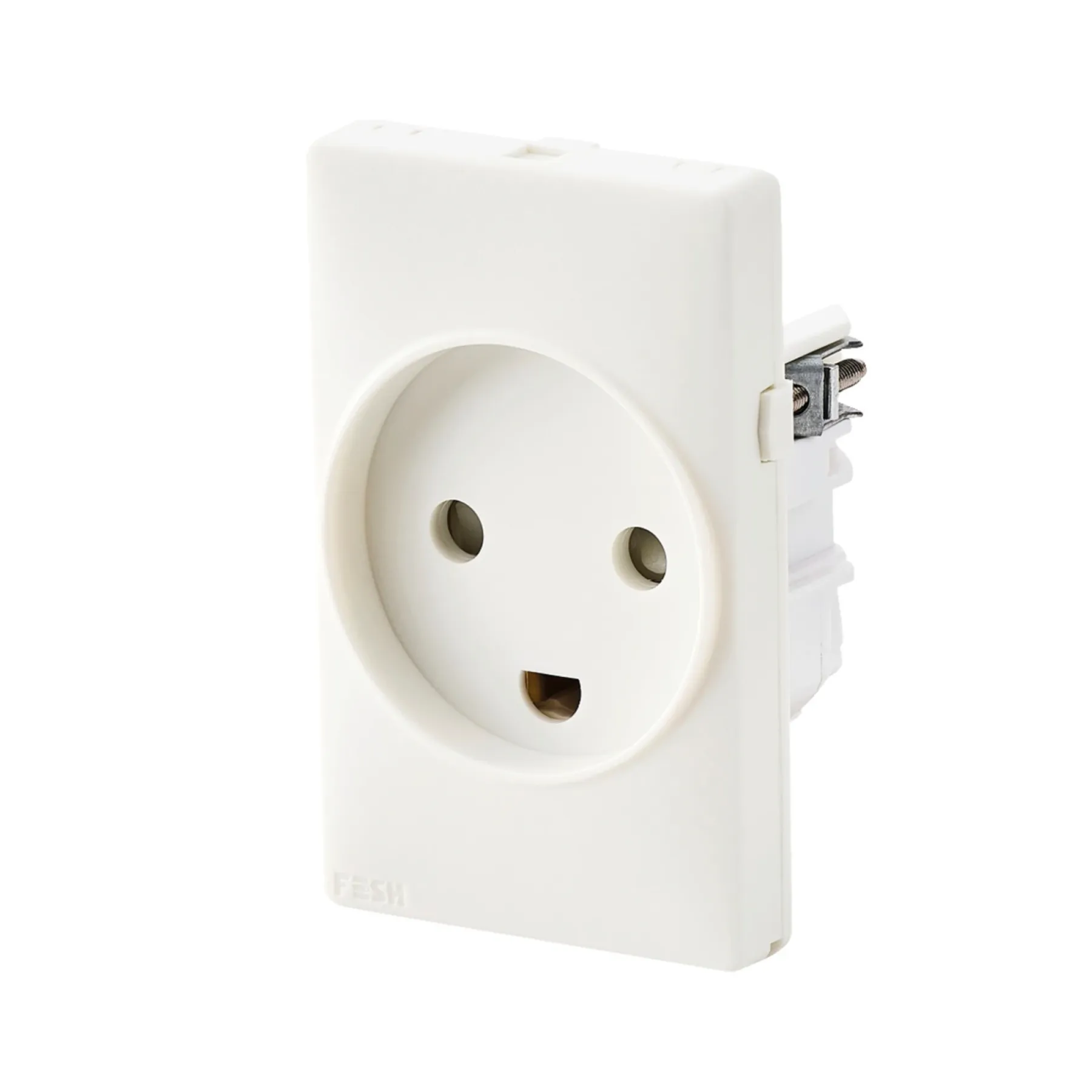 SWITCH CURVELINE STIKKONTAKT HVID 1,5 MODUL M/JORD>FESH Discount