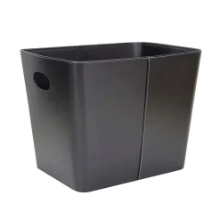 BRÆNDEKURV PU LÆDER 45X34X35,5 CM>F&H Com Discount