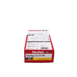 Skruer ^ FISCHER FFS KARMSKRUE 7,5X72 100 STK.