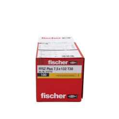 Skruer ^ FISCHER FFSZ KARMSKRUE 7,5X132 MM 100 STK.